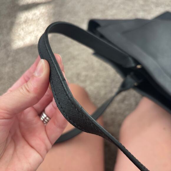 Rebecca Minkoff Women’s Work Tote Black Essential Minimalist Basic - Picture 14 of 16